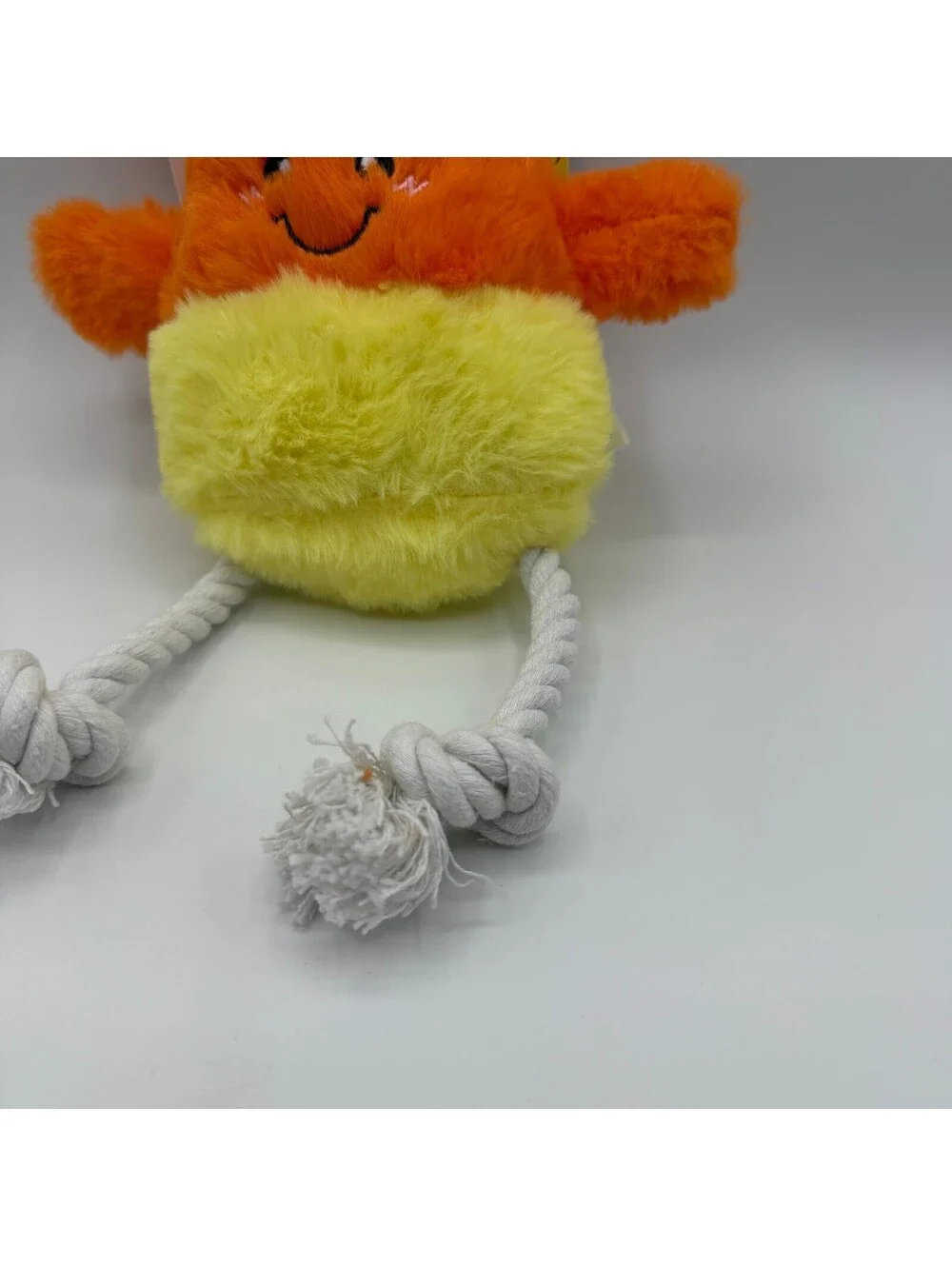 ZippyPaws Squeak Now Candy Corn Plush Dog Toy Halloween Rope Legs Squeaker NEW